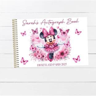 Minnie Mouse Wire Bound Autograph Book