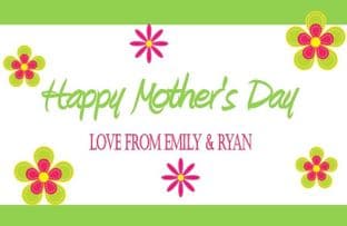 Mother's Day Chocolate Bar Wrapper Design 1