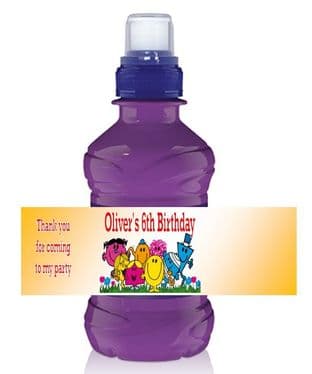 Mr Men Bottle Label Wrapper.