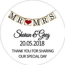 Mr & Mrs Sticker