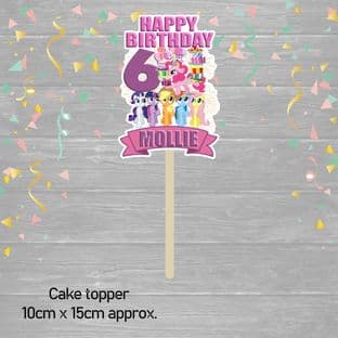My Little Pony Cake Topper