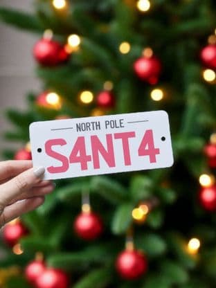 Novelty Santa's Lost Sleigh License Plate