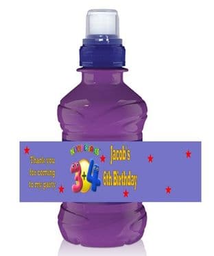 Numberjacks Bottle Label Wrapper.