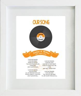 Our Song Lyrics Print