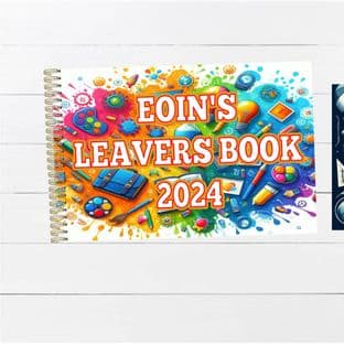 Paint Splash Wire Bound Leaver Book