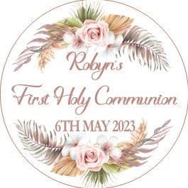 Pampass Grass Communion Sticker