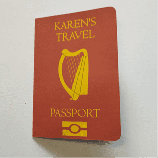 Passport Style Reveal Trip Scratch Off Card