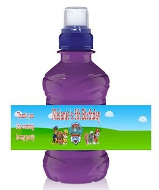 Paw Patrol Bottle Label Wrapper.