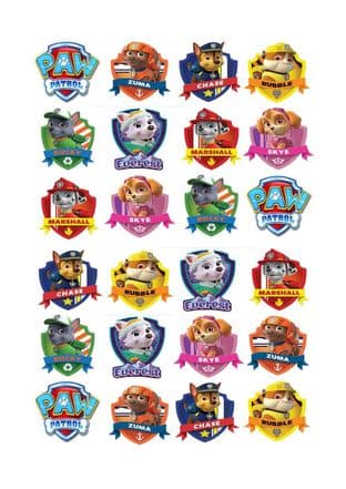 Paw Patrol Stand Up Cupcake Toppers