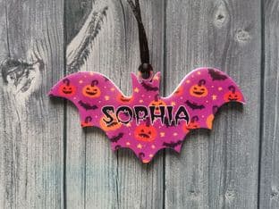 Persoanlised Bat Ornament Design 3