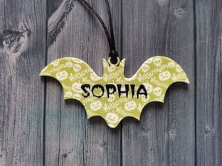 Persoanlised Bat Ornament Design 4
