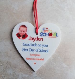 Persoanlised Good Luck on your First Day of School Photo Plaque