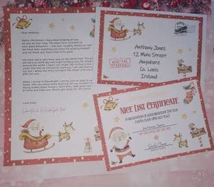 Personalised 3 Piece Letter Set from Santa
