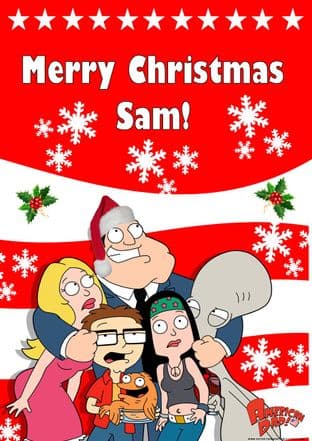 Personalised American Dad Christmas Card