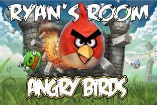 Personalised Angry Birds Door Plaque