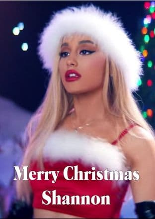 Personalised Ariana Grande Christmas Card Design 1