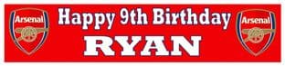 Personalised Arsenal FC Banner