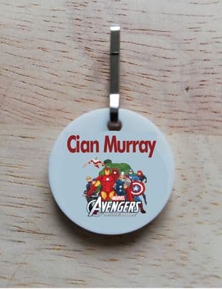 Personalised Avengers Jacket Zipper Pull