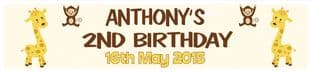 Personalised Baby Giraffe Banner