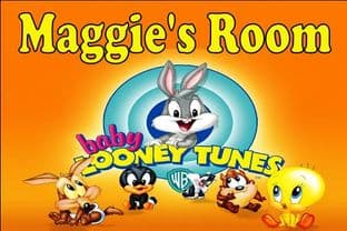 Personalised Baby Looney Tunes Door Plaque