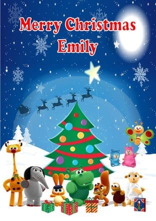 Personalised Baby TV Christmas Card