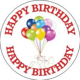 Personalised Balloons Party Stickers