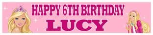 Personalised Barbie Banner