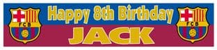 Personalised Barcelona FC Banner