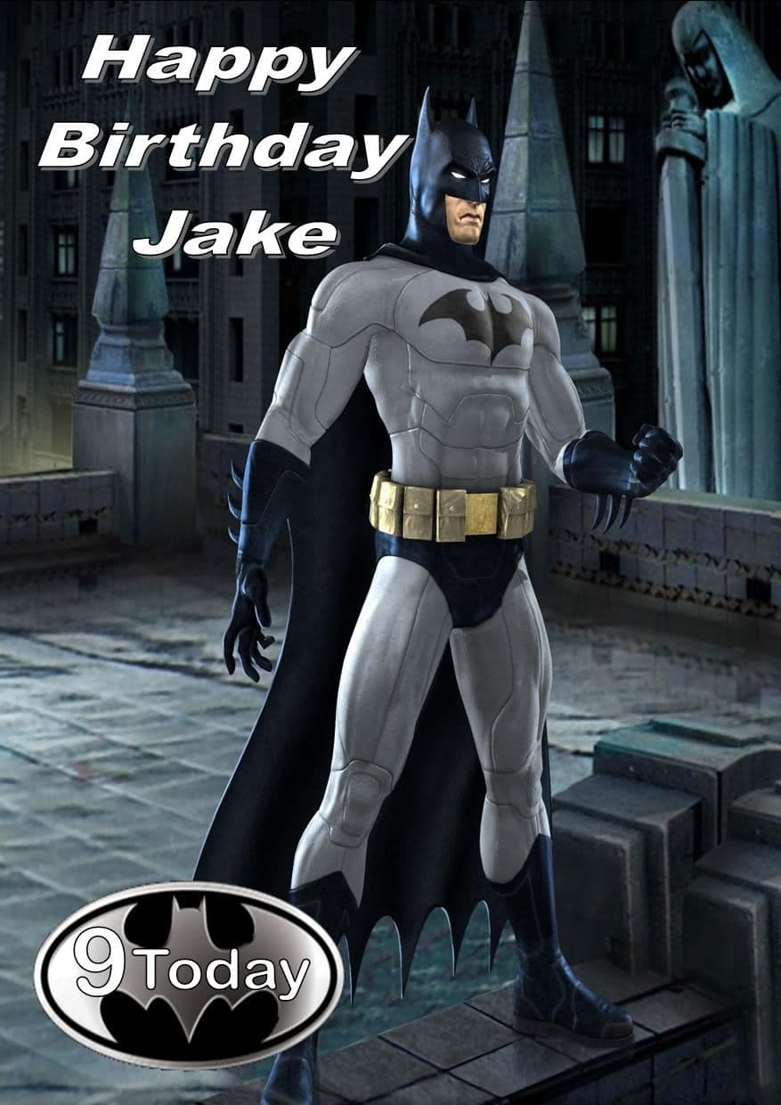 Personalised Batman Birthday Card