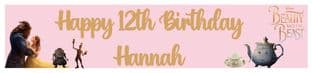 Personalised Beauty and the Beast Banner
