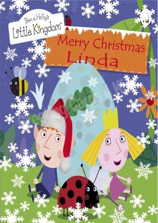 Personalised Ben & Holly Christmas Card