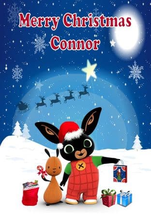 Personalised Bing Christmas Card