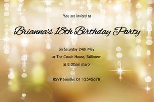 Personalised Birthday Invitation Design 10