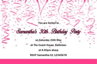 Personalised Birthday Invitation Design 16