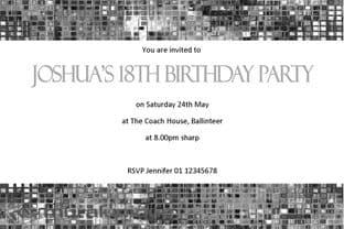 Personalised Birthday Invitation Design 19