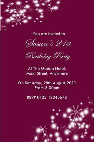 Personalised Birthday Invitation Design 27