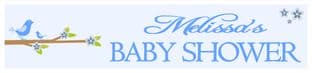 Personalised Blue Baby Shower Banner Design 6