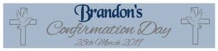 Personalised Blue Cross & Dove Banner
