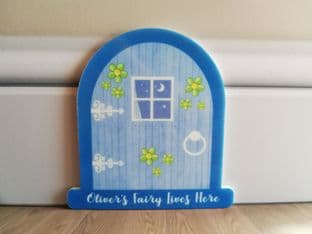 Personalised Blue Fairy Door