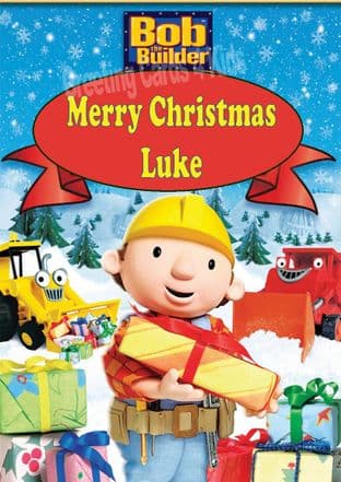 Personalised Bob the Builder Christmas Card 1