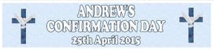 Personalised Boy Confirmation Banner Design 2