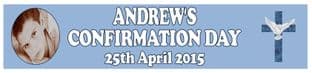 Personalised Boy Confirmation Banner Design 3