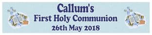 Personalised Boy First Communion Banner Design 2