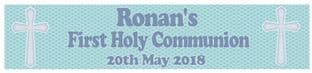 Personalised Boy First Communion Banner Design 3