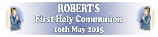 Personalised Boy First Communion Banner Design 4