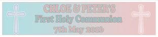 Personalised Boy & Girl First Communion Banner Design 2