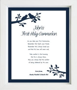 Personalised Boys First Holy Communion Print Design 2