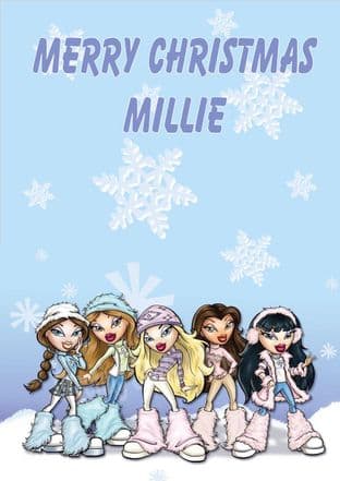 Personalised Bratz Christmas Card