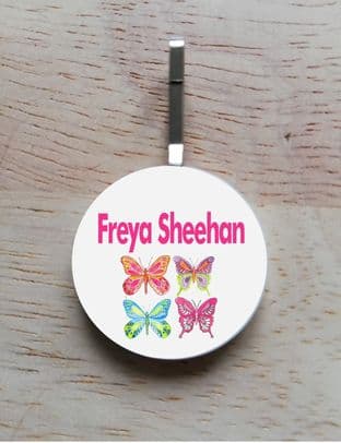 Personalised Butterflies Jacket Zipper Pull
