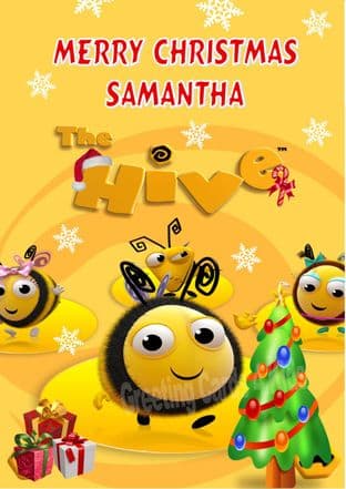 Personalised Buzzbee The Hive Christmas Card